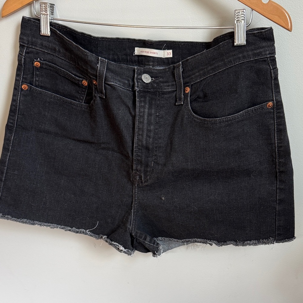 Levi's Women's Black Denim Jean Shorts